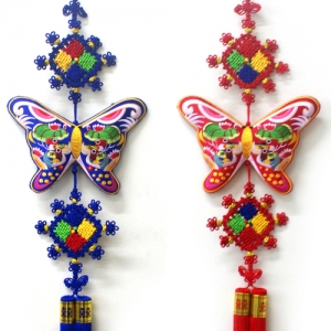 나비문 전통자수매듭